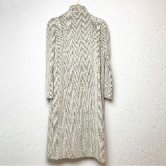 Pavilion petite grey and cream tweed wool coat - Picture 8 of 9